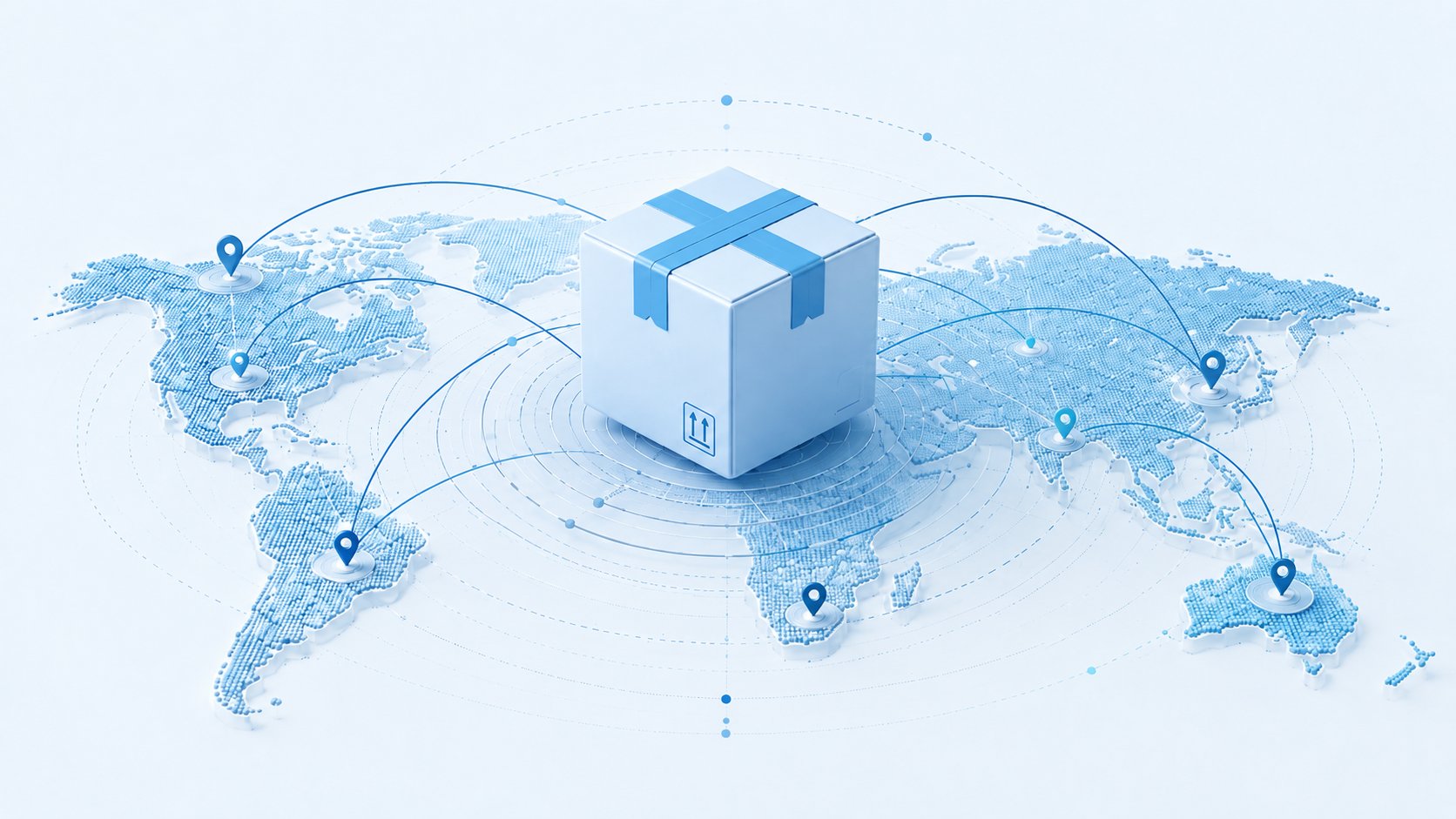 Global logistics — international package network